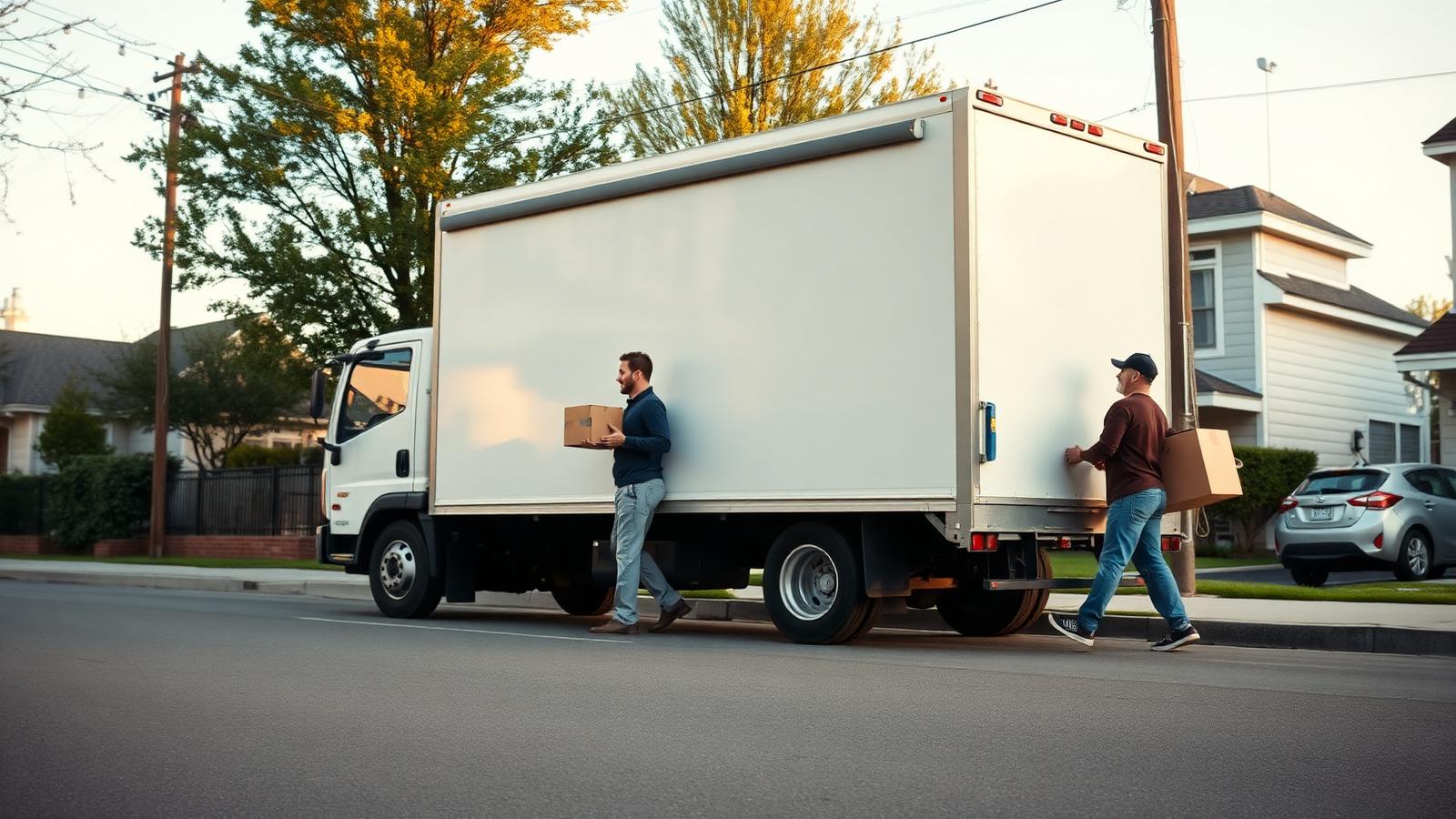 Professional movers loading a truck in Chicago, IL